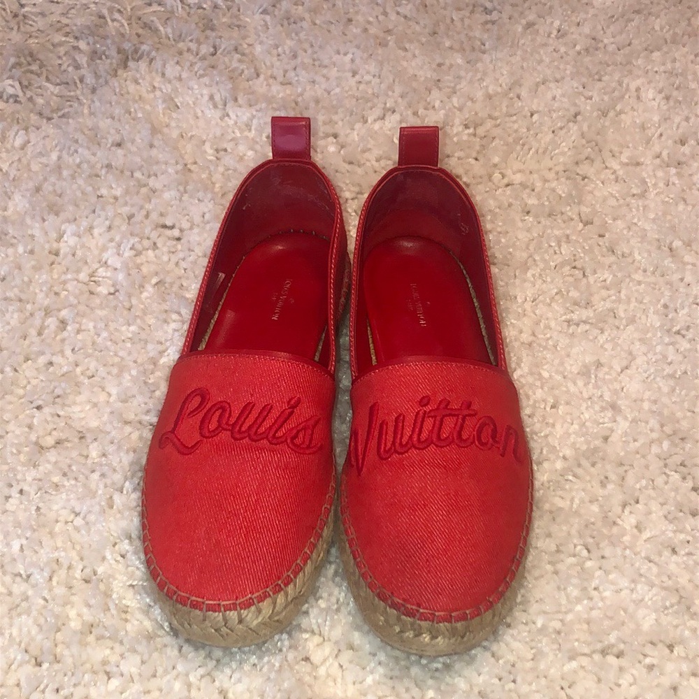 Authentic Louis Vuitton Waterfall Espadrille